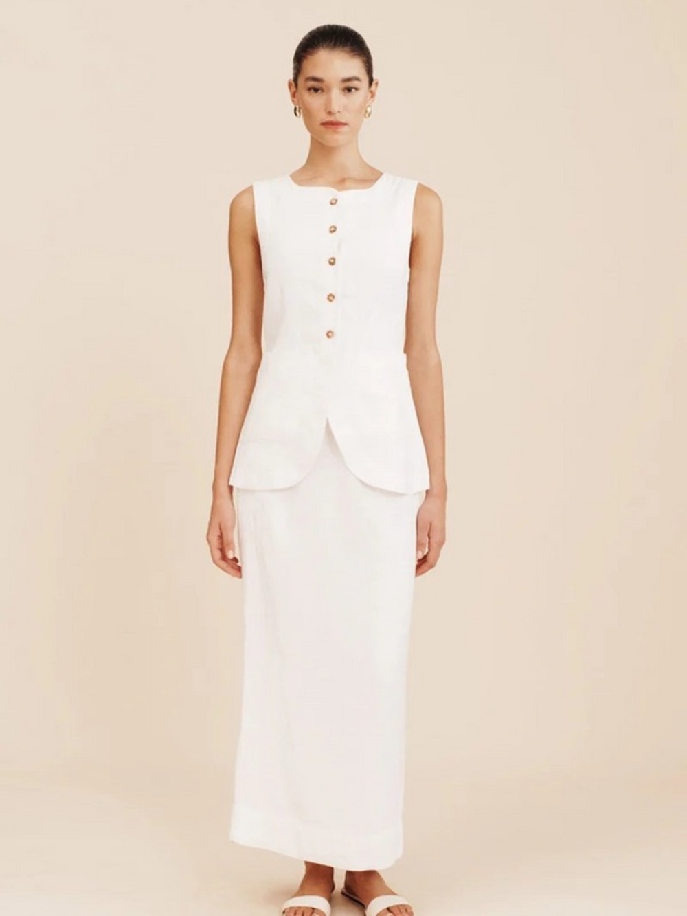 NWT POSSE Emma Linen Skirt ONLY - no vest